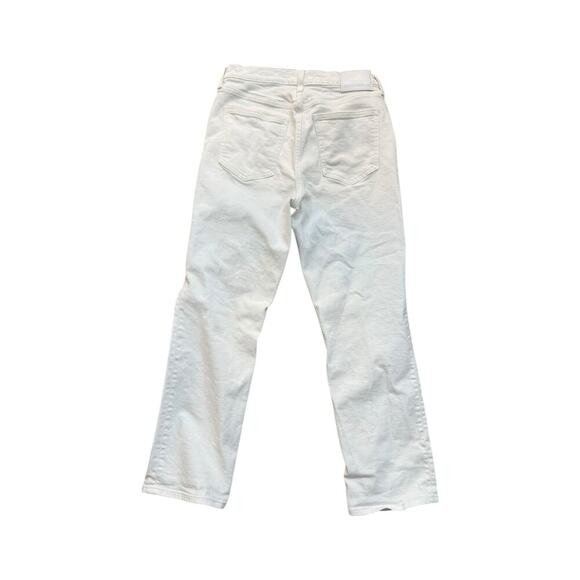 Aritzia Women's White Denim Forum The Arlo Hi-rise Straight Jeans Size 28 - Picture 12 of 12
